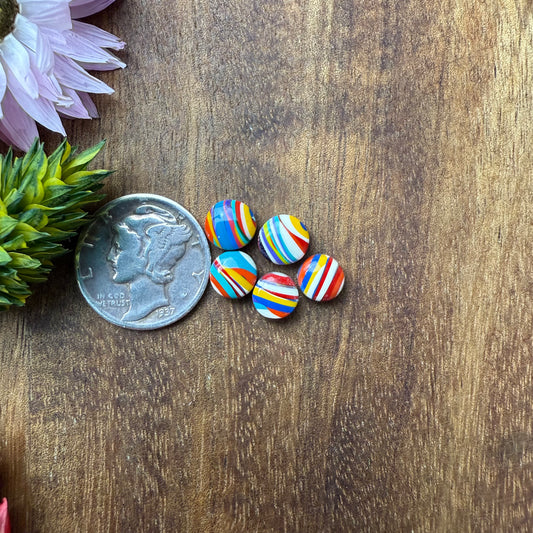 Oregon Surfite Cabochon Set of 5 - approx. 6 x 6 mm