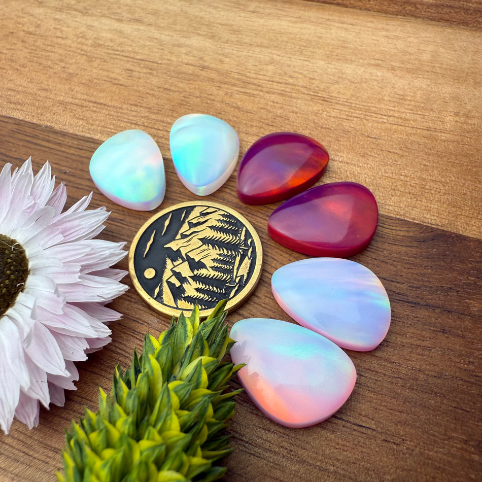 Pre-Order Aurora Opal Cabochon Pair
