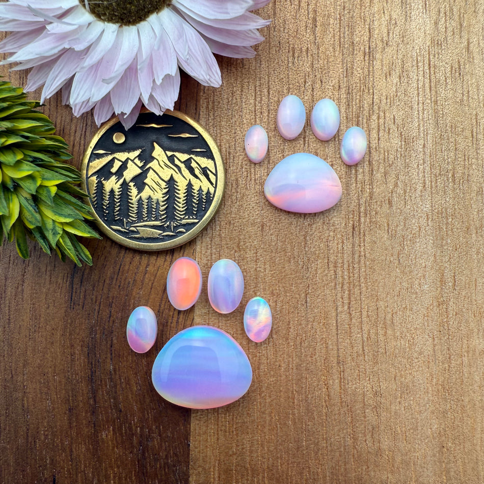 Pre-Order Aurora Opal Cabochon Set of 5