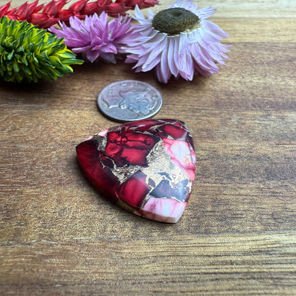 Kingman Composite Cabochon - approx. 27 x 27 x 5.4 mm