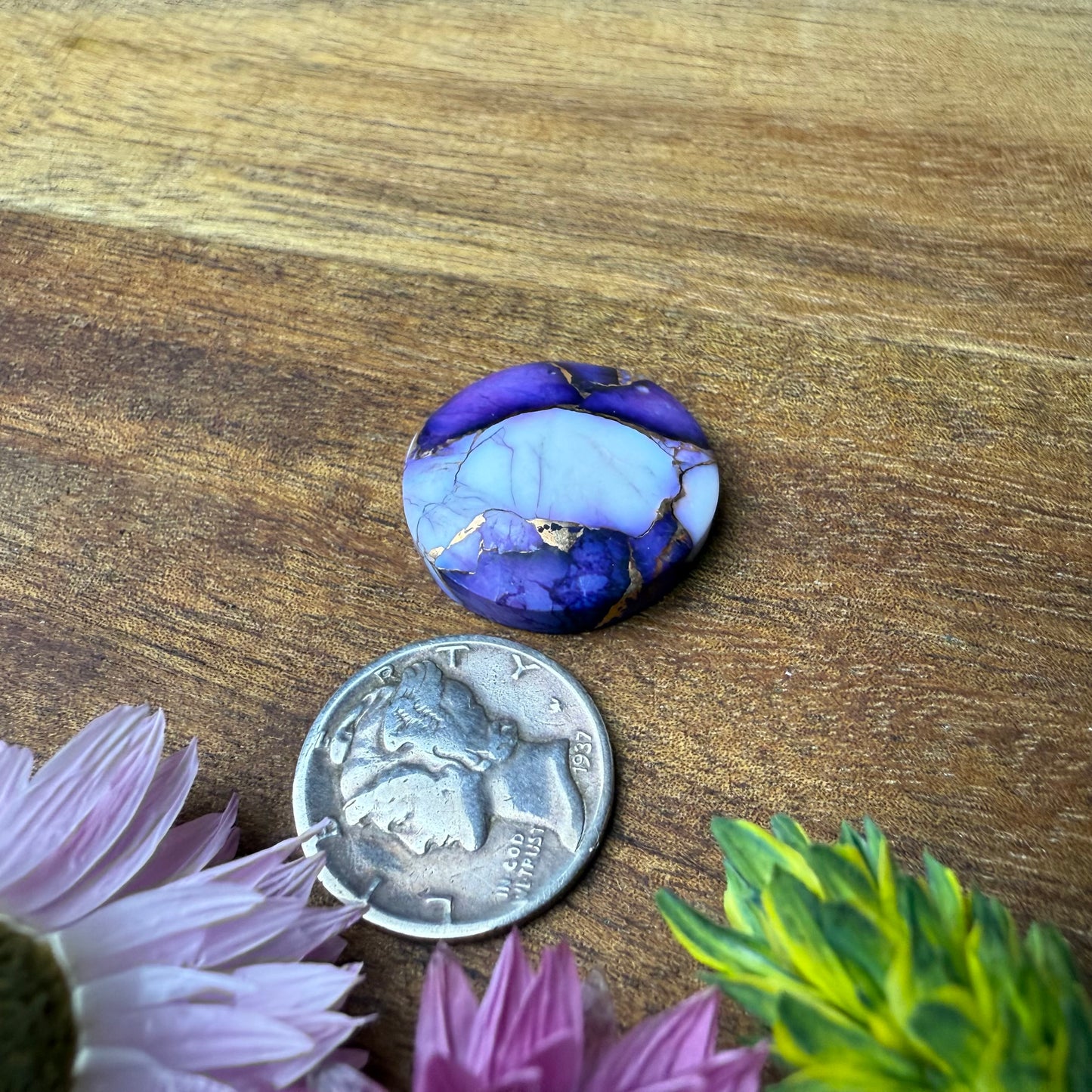 Kingman Composite Cabochon - approx. 20 x 20 x 5.9 mm