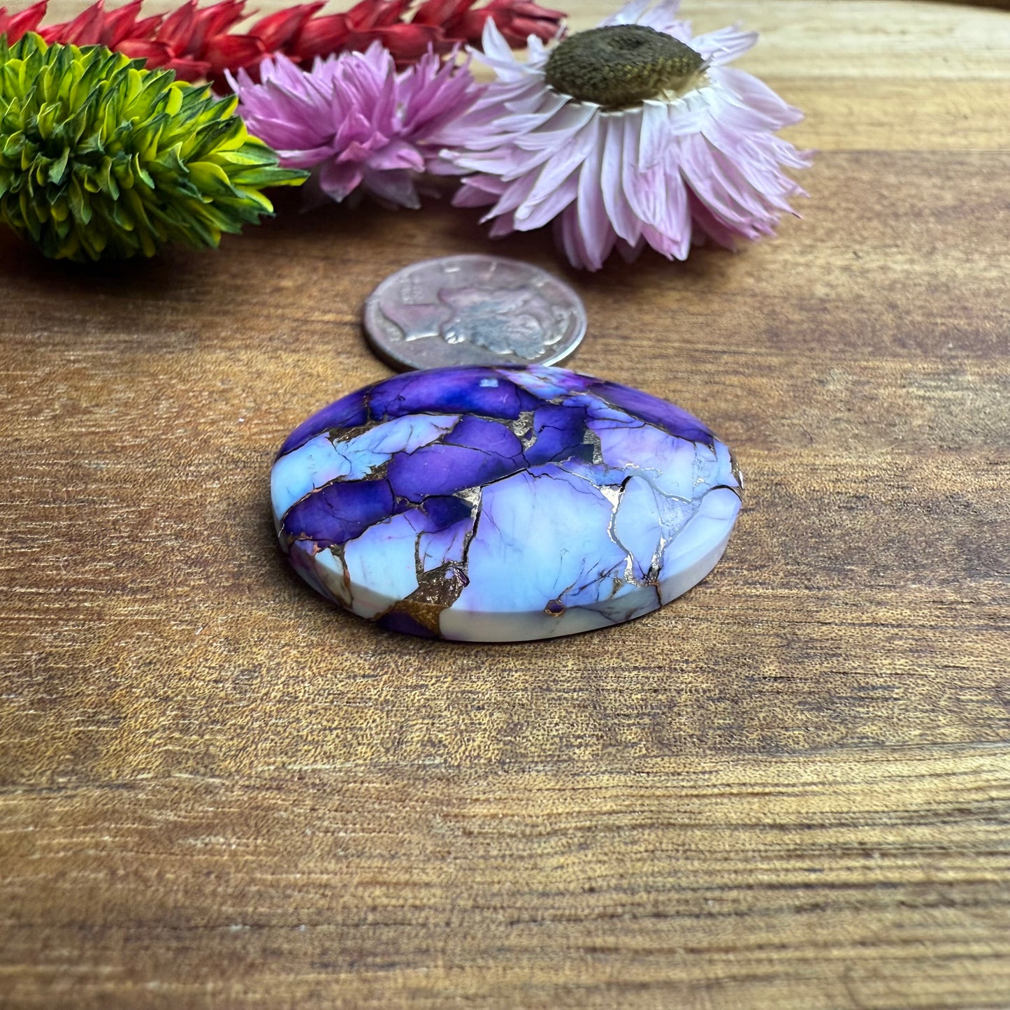 Kingman Composite Cabochon - approx. 29 x 22 x 6.3 mm