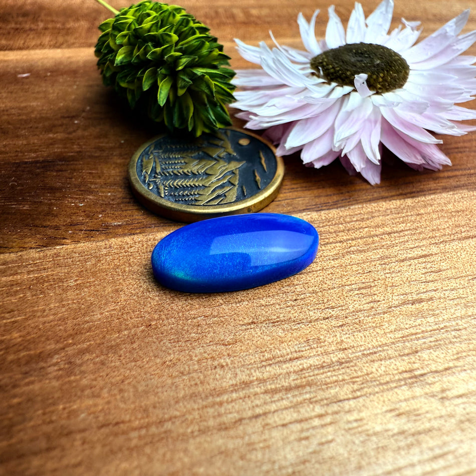 Aurora Opal Cabochon - approx. 18 x 9 x 3.9 mm
