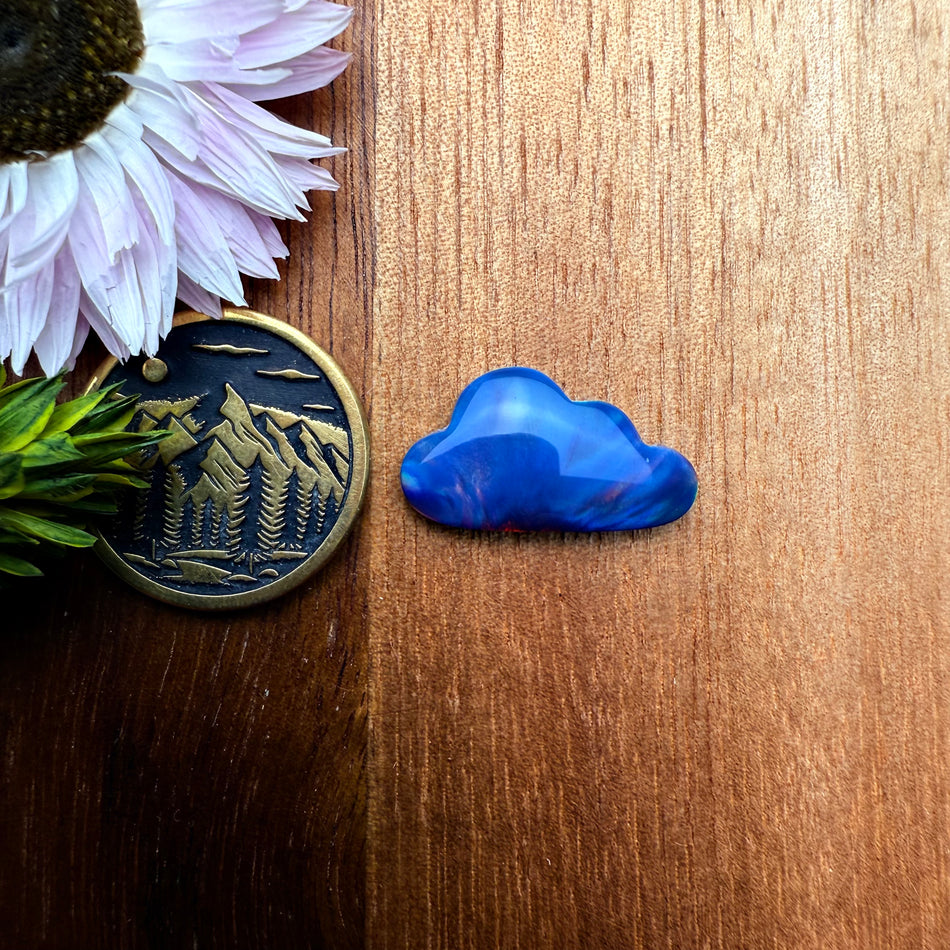 Aurora Opal Cabochon - approx. 19 x 11 x 3.5 mm