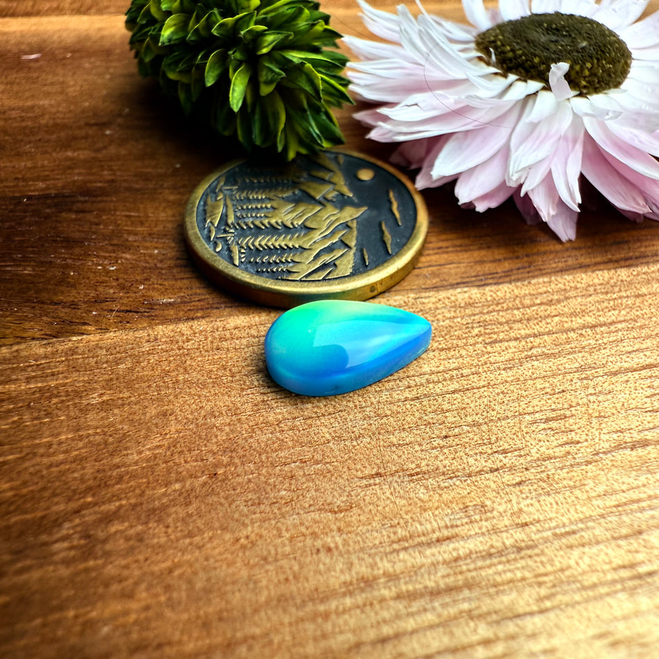 Aurora Opal Cabochon - approx. 11 x 7 x 3.2 mm