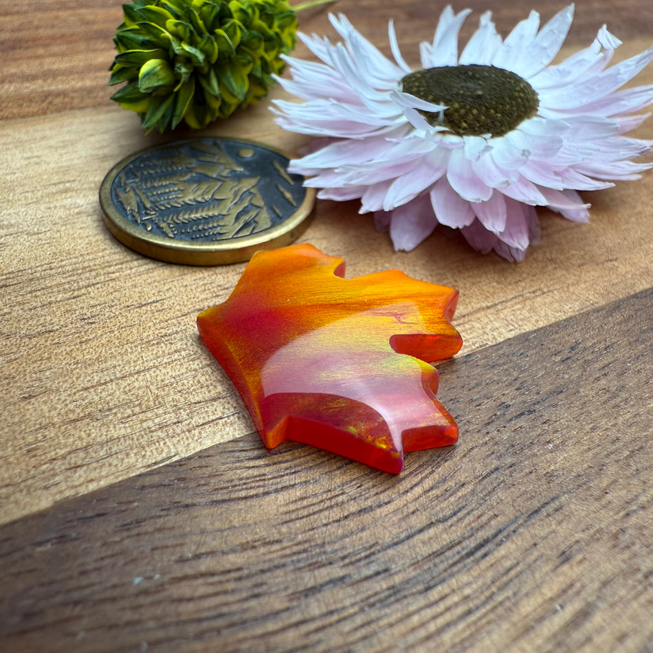 Aurora Opal Cabochon - approx. 23 x 19 x 4.1 mm