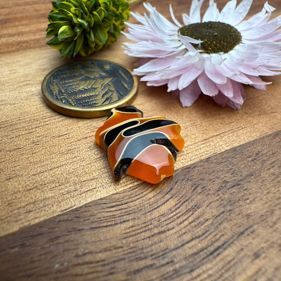 Acrylic Cabochon - approx. 18 x 14 x 3.8 mm