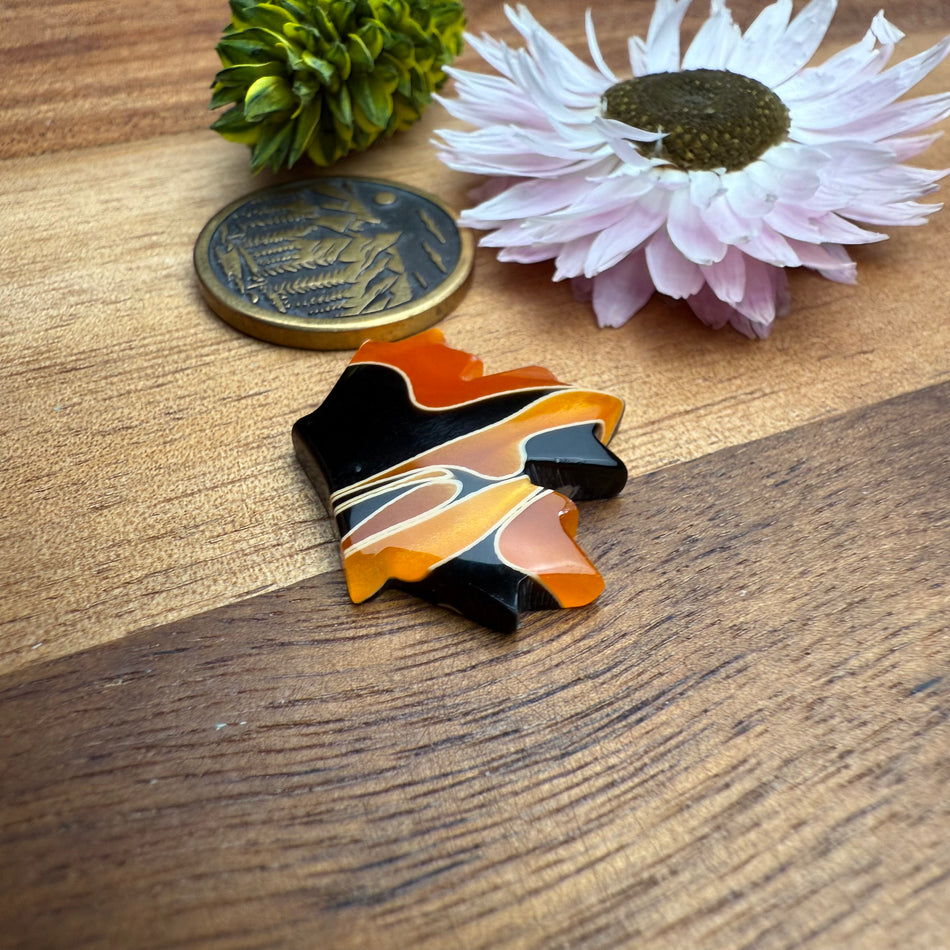 Acrylic Cabochon - approx. 23 x 19 x 3.9 mm