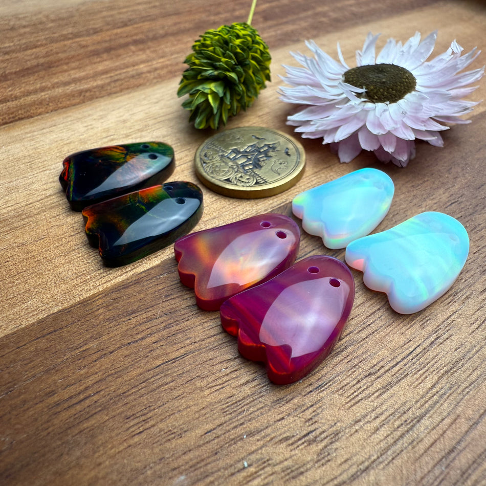 Aurora Opal Cabochon Set of 6 - approx. 19 x 15 mm