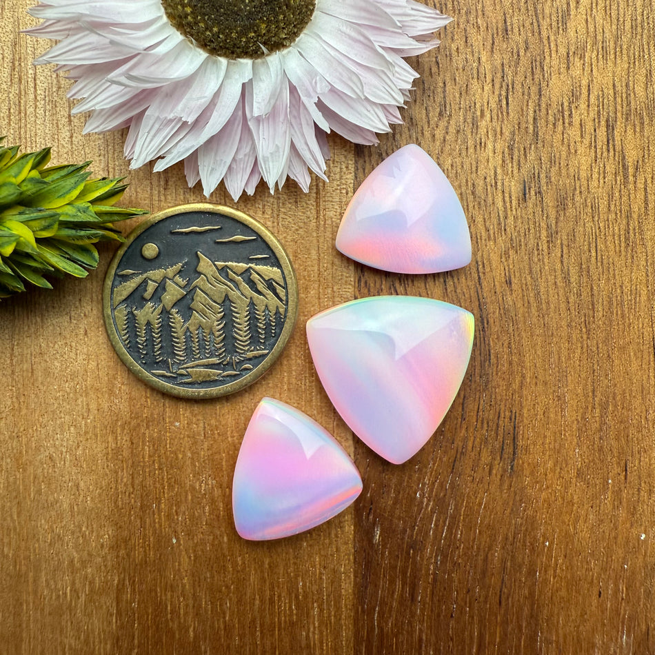 Aurora Opal Cabochon Set of 3 - Mixed Size