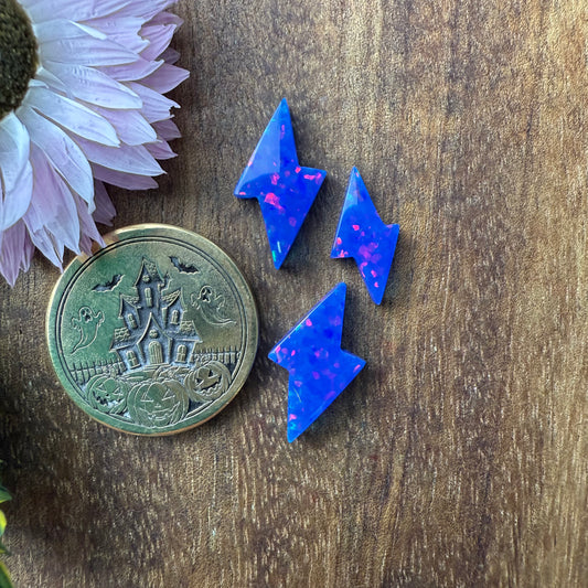 Glitter Opal Cabochon Set of 3 - Mixed Size