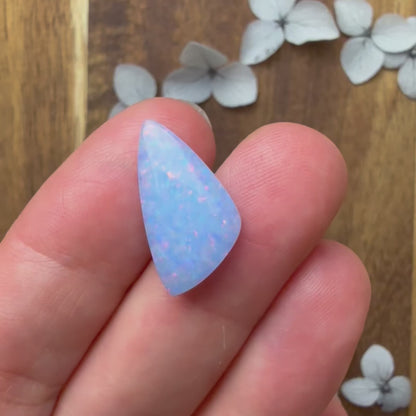 Glitter Opal Cabochon - approx. 20 x 10 x 3.9 mm