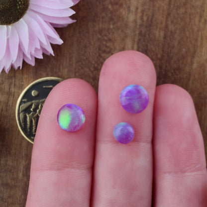 Aurora Opal Cabochon Set of 3 - Mixed Size
