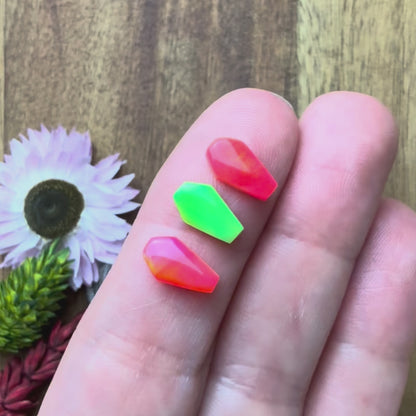 Aurora Opal Cabochon Set of 3 - approx. 10 x 6 mm