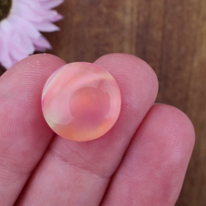 Aurora Opal Cabochon - approx. 15 x 15 x 4.9 mm