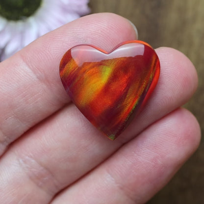 Aurora Opal Cabochon - approx. 22 x 22 x 5.2 mm