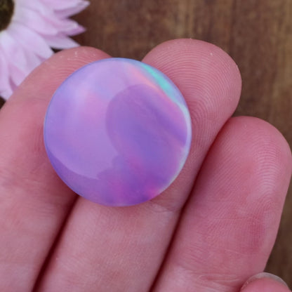 Aurora Opal Cabochon - approx. 20 x 20 x 4.6 mm