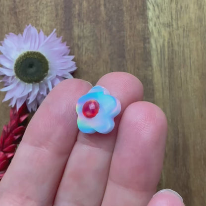 Aurora Opal Cabochon - approx. 14 x 14 x 5.7 mm