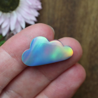 Aurora Opal Cabochon - approx. 25 x 14 x 4.9 mm