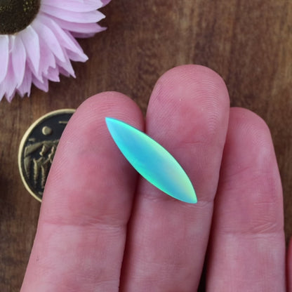 Aurora Opal Cabochon - approx. 21 x 6 x 3.4 mm