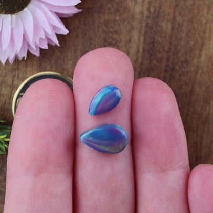 Aurora Opal Cabochon Set of 2 - Mixed Size