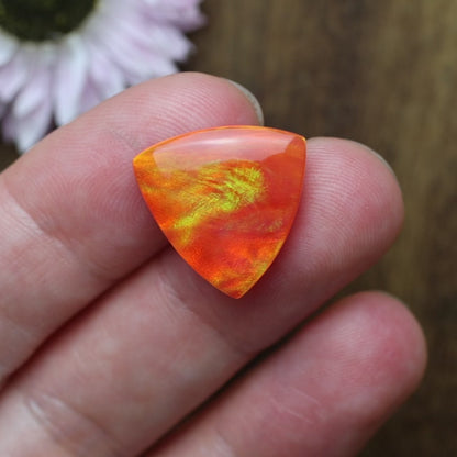 Aurora Opal Cabochon - approx. 17 x 17 x 4.7 mm
