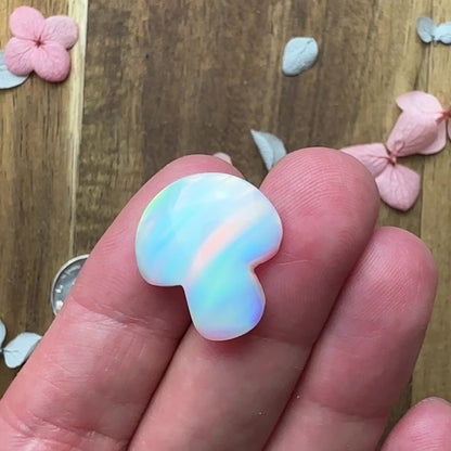 Aurora Opal Cabochon - approx. 19 x 17 x 4.7 mm